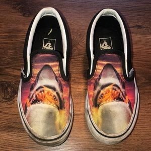 Shark slip on vans